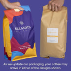 Sarasota Coffee Whole Bean Creme Brulee | Medium Roast Gourmet Flavored Coffee Beans | Low Acid, Mold Free, Specialty Grade Bulk Beans | 5lb (80 oz)