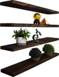 YYWUOJJ Wood Floating Shelves for Wall Decor, Rustic Wall Shelves for Bedroom by YYWUOJJ