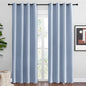 NICETOWN Vintage Blue Blackout Curtains 86 inches Length by NICETOWN