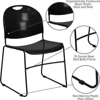 Flash Furniture Hercules Series Ultra-Compact Plastic Stacking Event/Waiting - Image 6