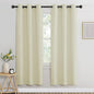 NICETOWN Beige Bedroom Curtains 72 inches Long, Grommet Room Darkening Thermal by NICETOWN