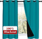 NICETOWN 100% Blackout Curtains 54 inches Long, Double-Deck Completely Blackout by NICETOWN