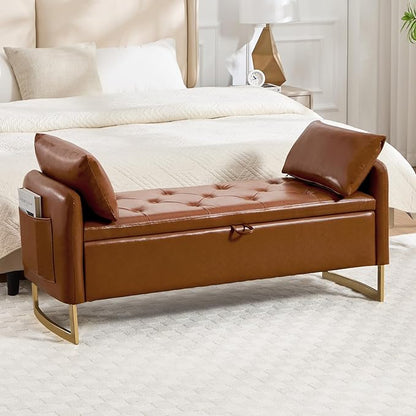 48" End of Bed Bench, Modern Storage Benches by HOMYKA