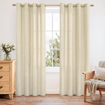 YoungsTex Linen Curtains 84 Inch Length by YoungsTex