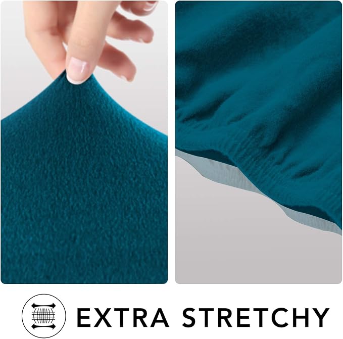 PureFit Stretch Loveseat Covers Fleece Couch Covers - Image 4