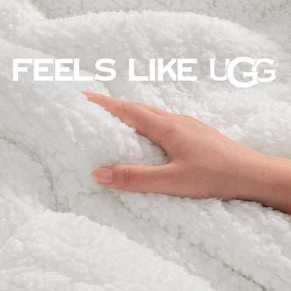 UGG Nita Throw Blanket for Couch, Fleece Blanket, Machine Washable, Soft & Cozy - Image 5