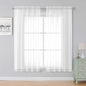 Simplebrand White Sheer Curtains, 2 Panels Set by Simplebrand