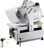 VEVOR Automatic Meat Slicer, 180W + 370W Deli Slicer with a 12 inch Premium 65Mn Blade, 0-0.3 inch Adjustable Thickness, Electric Food Slicer Machine for Meat, Vegetables, Hard Bread, and Cheese
