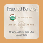 Rishi Tea Turmeric Ginger Chai Latte - Organic Herbal Tea Concentrate with Ginger - Easy-to-Serve Hot or Iced, Caffeine Free - 32 Fl Oz (Pack of 12)