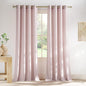 NICETOWN Thick Linen Blush Pink Curtains 2 Panels by NICETOWN