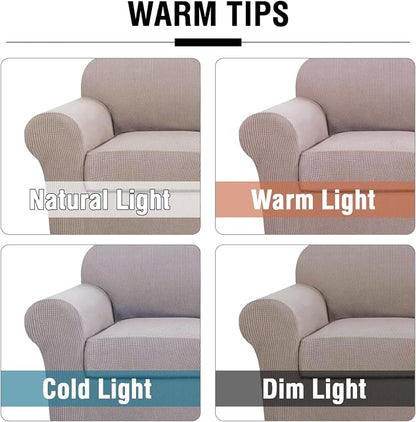H.VERSAILTEX 3 Piece Stretch Sofa Covers - Image 3