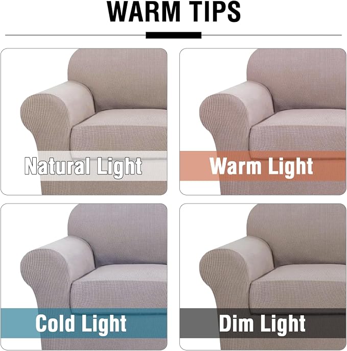 H.VERSAILTEX 3 Piece Stretch Sofa Covers - Image 3