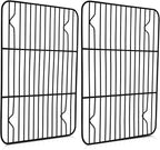 Cooling Baking Rack Set of 2, E-far 11.7” x 9” Non-stick Wire Racks for Oven Cooking Roasting Grilling Cookie Cake Bacon Meat Resting, Non-toxic & Easy to Clean