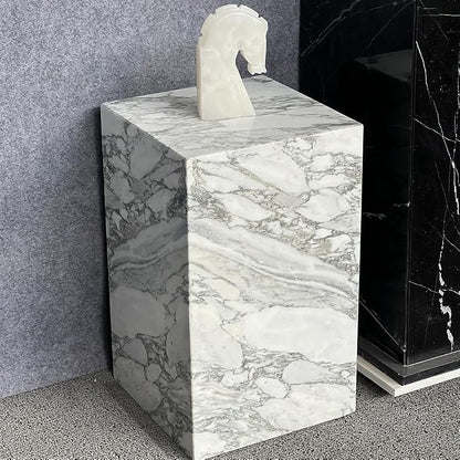 Luxury Marble Side Table, Square End Table - Image 7