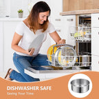9 Inch Cake Pan, Removable Bottom & Easy Releasing, Leakproof & Nonstick Cake Baking Pan, 304 Stainless Steel Round Cake Pan, Non-Toxic & Healthy, Dishwasher Safe