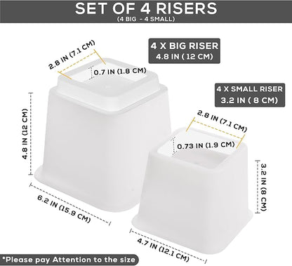 Utopia Bedding Bed Riser, 3 & 5 Inches Adjustable Furniture Risers - Image 5