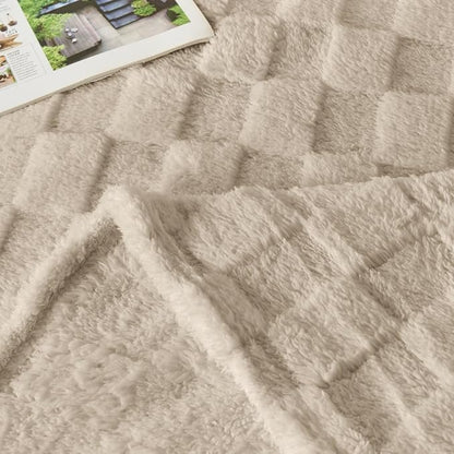 Fuzzy Couch Cover for Sectional Sofa, Non-Slip Caramel Sofa Cover for Dogs - Image 5