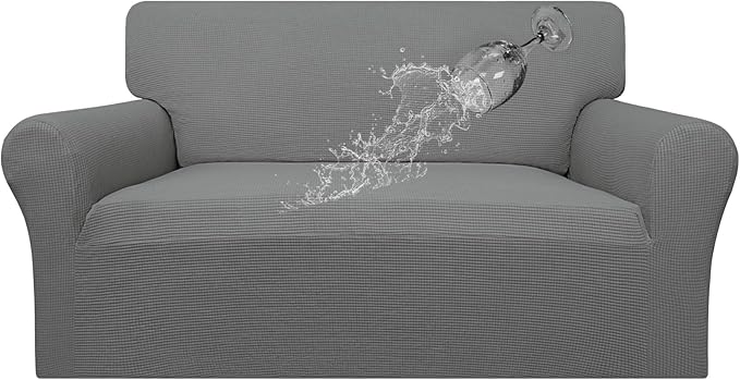 Easy-Going 100% Waterproof Loveseat Couch Cover Stretch Jacquard Sofa Cover | by Easy-Going