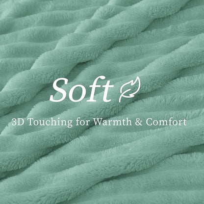 BEDELITE Ribbed Twin Blanket for Couch & Bed, Warm Yet Lightweight, Ribbed - Image 4
