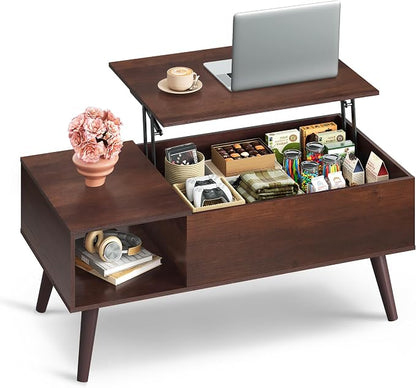 WLIVE Coffee Table for Living Room, Lift Top Coffee Table by WLIVE