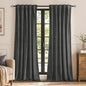 MIULEE Velvet Curtains 52x96 inches 2 Panels Gray Blackout Curtains | Luxury by MIULEE