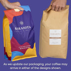Sarasota Coffee Ground Vanilla Hazelnut | Medium Roast Gourmet Flavored Coffee Grounds | Low Acid, Mold Free, Specialty Grade Flavored Bulk Ground Coffee | 5lb (80 oz)