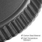 7 Inch Tart Pan Fluted Fruit Pie Pans with Removable Base Nonstick Coating Tarts Molds for Baking Supply For Pizza Tartlet Cake Quiche