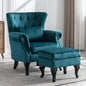 Mid Century Modern Accent Chair Upholstered Armchair Comfy Velvet Tufted by Janoray