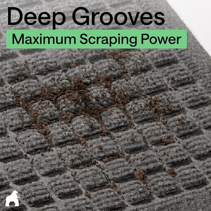 GORILLA GRIP® Ultra Absorbent Front Door Mat Outside Entrance, Traps Dirt and - Image 4