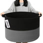 90L Extra Large Blanket Basket, Woven Laundry Basket Hamper by HZFTJOY