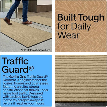 GORILLA GRIP Waterproof Traffic Guard Door Mat, Indoor and Outdoor Heavy Duty - Image 3