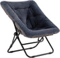 Tiita Comfy Folded Chair, Soft Faux Fur Oversized Folding Accent Chair by TiitaHome
