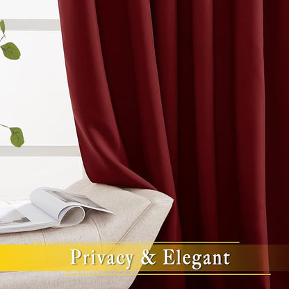 NICETOWN Glass Door Curtain for Windows, Extra Wide Thermal Insulated Curtain - Image 4