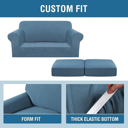 H.VERSAILTEX 3 Piece Stretch Sofa Covers - Image 4
