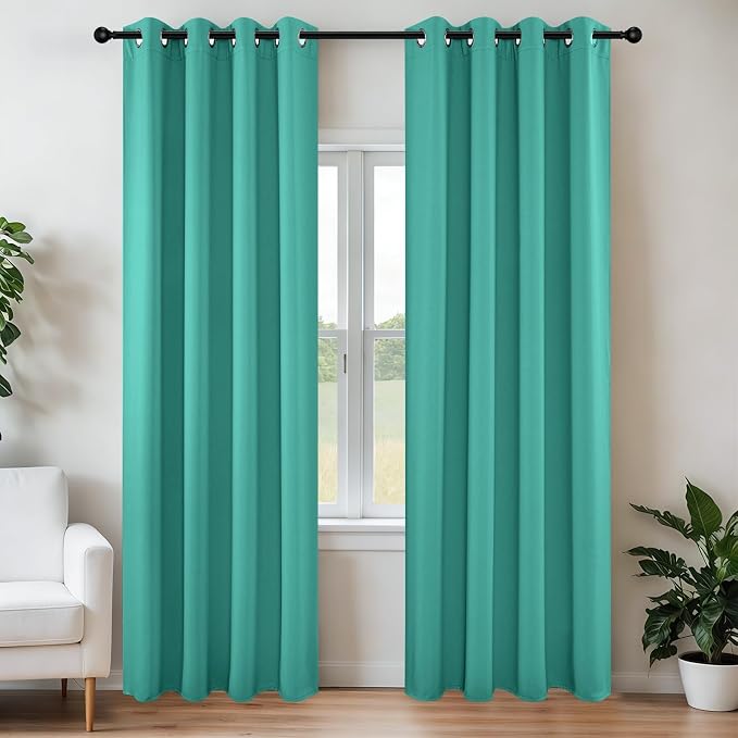 Joydeco Blackout Curtains 108 Inch Length 2 Panels Set, Thermal Insulated Long by JOYDECO