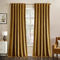 MIULEE Gold Velvet Curtains 52x90 inches Luxury Blackout Curtains | Thermal by MIULEE