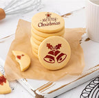 JULBEAR 36 Pieces Reusable Cookie Cake Stencils, Templates Mold Tools for Christmas Halloween Thanksgiving Cookies Baking Painting Dessert Coffee DIY Party Decoration