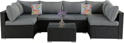 7 Pieces Patio Furniture Set - Image 8