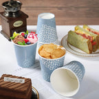 MUCHII Paper Coffee Cups 10 oz, 240 Count Disposable Coffee Paper Cup, Paper Drinking Cups for Hot/Cold Beverage