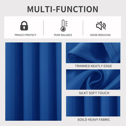 Joydeco Blackout Curtains 95 Inches Long 1 Panel, Thermal Insulated Long - Image 3