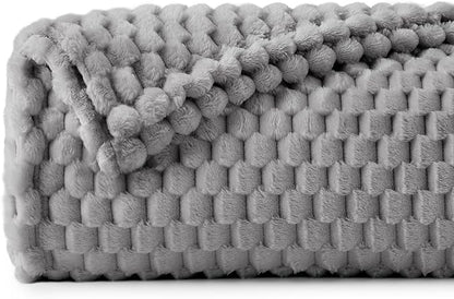 BEDELITE Grey Twin Blanket for Couch, Soft Cozy Gifts for Women, 60 * 80 | 3D by BEDELITE