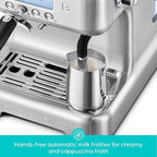 CASABREWS Neutron Pro Espresso Machine with Dual Boiler, 20 Bar Espresso Maker with Automatic Milk Frother and LCD Display, Cappuccino Latte Maker with Separate Hot Water System for Americano, Silver