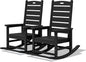 SERWALL Outdoor Rocking Chair Set of 2, Oversized Rocking Chair by SERWALL