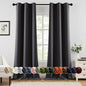 MIULEE Blackout Curtains for Bedroom 2 Panels 40 x 96 Inch Long Dark Grey | by MIULEE