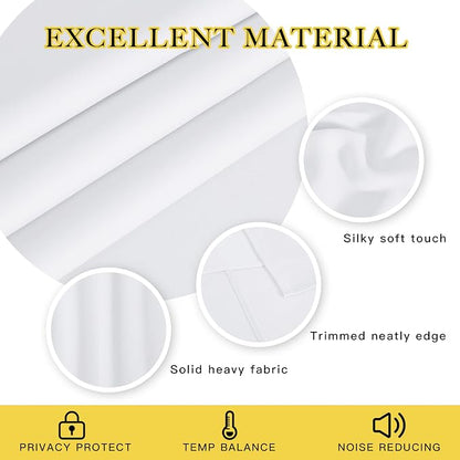 NICETOWN Blackout Curtains for Sliding Glass Door Room Divider Noise Reduce - Image 2
