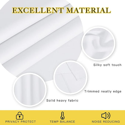 NICETOWN Blackout Drapery Curtain Panel 90 inches Long - Image 2