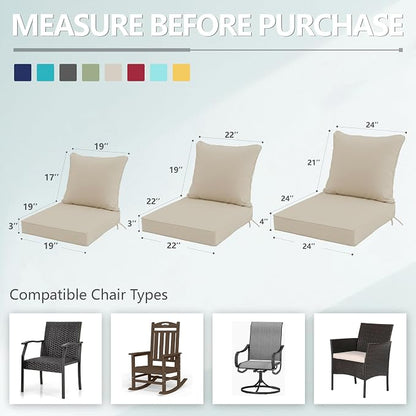 22x22 Inch Patio Chair Cushion - Image 7