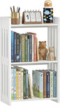 HAYOFAMY Bookshelf, Bookcase for Small Spaces, 3 Tier White Book Organizer by HAYOFAMY