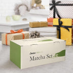 10-Pcs Matcha Kit Set, Whisk and Bowl with Spout & Measuring Spoon, Japanese Matcha Tea Making Tools, Transparent Textured Glass