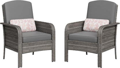 GarveeHome 2-Piece Outdoor Patio Furniture Set, All-Weather Rattan Chairs - Image 8